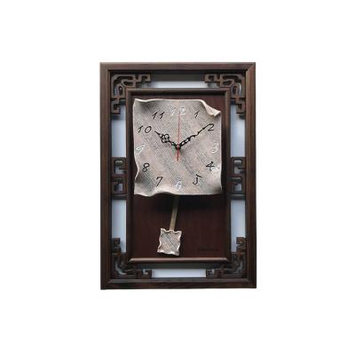 China Class Minimalist Design Twill Pattern Wood Clock Movement Wooden Digital Pendulum For Home for sale