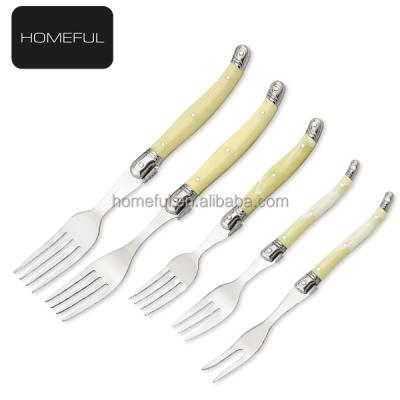 China Viable Wholesale Flatware Fork and ABS Handle Fork Set for sale