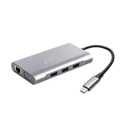 China HDMI USB 3.0 PD TF Audio VGA 10 In 1 USB Hub for sale