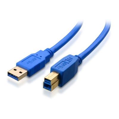 China Data Transmission PCER USB 3.0 Cable AM/BM High Speed ​​Blue Printer for sale