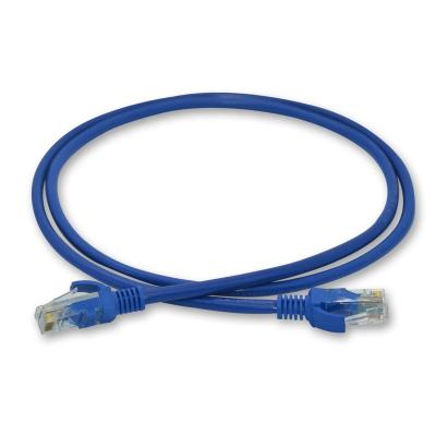 China Telecommunication PCER UTP Blue CAT6 Lan Cable 4pairs Round Network Cable for sale