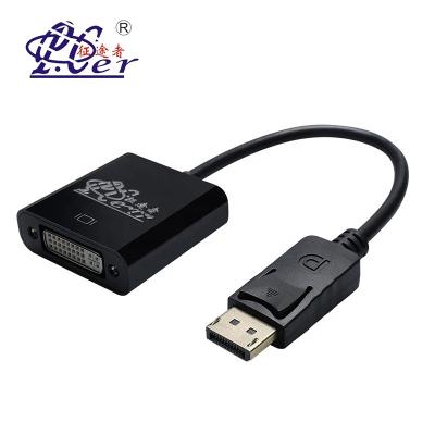 China Laptop Desktop/TV/Projector/Display...PCER Wholesale Black DP to DVI Cable Adapter DP Male to DVI Female Displayport to DVI Converter for sale