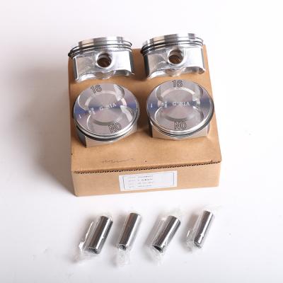 China Buick KLZ1.8 Custom Forged Practical Flexible Engine Spare Parts Silver Piston With Piston Rings 55574537 manufacturers for sale