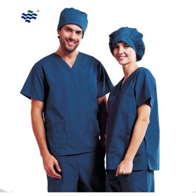 China Home Reusable Sterile Green 155g Cotton Surgeon Gowns for sale