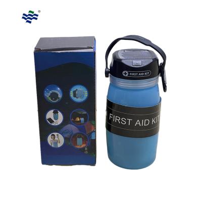 China Fashion Handheld Night Portable Brilliant Recycling First Aid Kit Bottle for sale