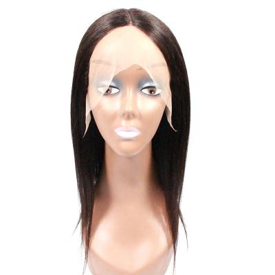 China Real Wave Human Hair Wig Wholesale Long Straight Hair Lace Front Remy Wig Silky Straight for sale