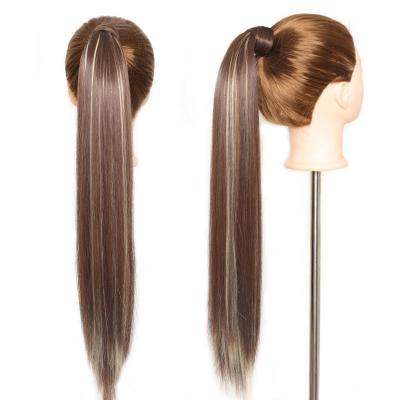 China I-tip synthetic hair pony tail hair long and more color ponytail hair extension available wholesale for sale