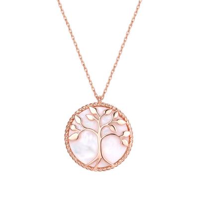 China Kosta Hot Selling Classic Rose Gold Plated CLASSIC Shell Charm Necklaces for Women for sale