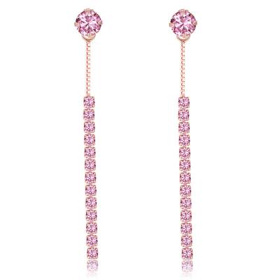 China Kosta Fashion Accessories Copper Tassel Fashion Wedding Bridal Drop Earrings for sale