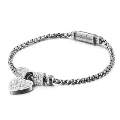 China Kosta Hot Selling Trendy Stainless Steel Heart Charm Bracelets For Women for sale