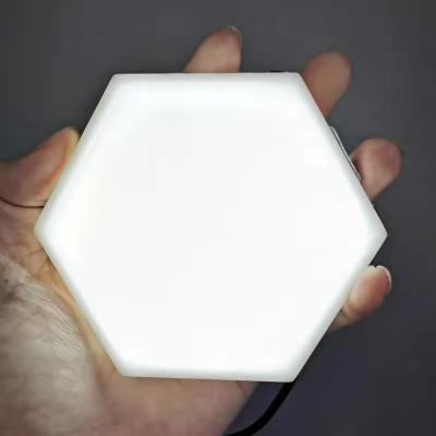 China DIY Hexagonal Modern Touch Sensor Light, 6 Pack Honeycomb Quantum Modular Light Hexagonal LED Wall Lamp for sale