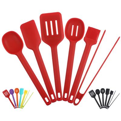 China 2021 New Arrivals Sustainable Kitchen Accessories Cooking Tools 6 PCS Silicone Kitchen Utensils Set for sale