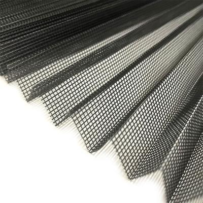 China 16mm 18mm 20mm Fold Size Fiberglass Pleat Window Screen Modern Pleated Insect Screen Fiberglass Pleated Insect Screen Mesh for sale