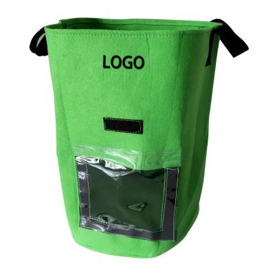 China Factory Wholesale Customized Vegetable Garden Eco - Friendly Felt Fabric Growing Bags for sale