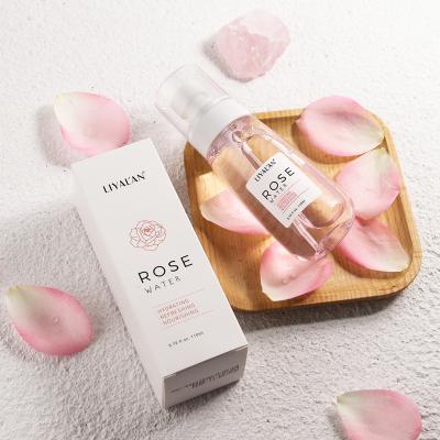 China Private Label Hydration Toner Rose Face Toner Mist Spray Brightening Face Toner Rose Water Organic Skin Toner for sale