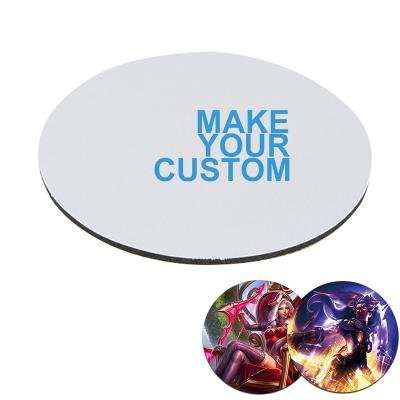 China PASSIONATE blank white color rubber mouse pad for sublimation for sale