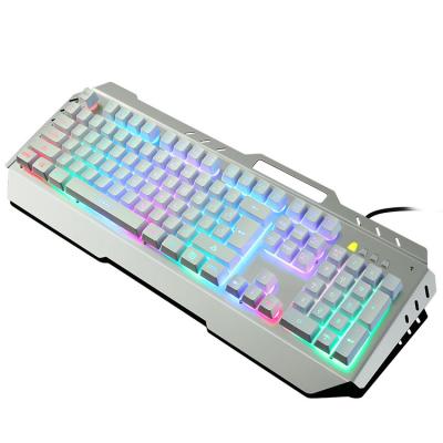 China Multimedia Keys USB Glowing Feel Keyboard Mechanical PC Wired Backlit Gaming Keyboard For Home Office Gamer for sale