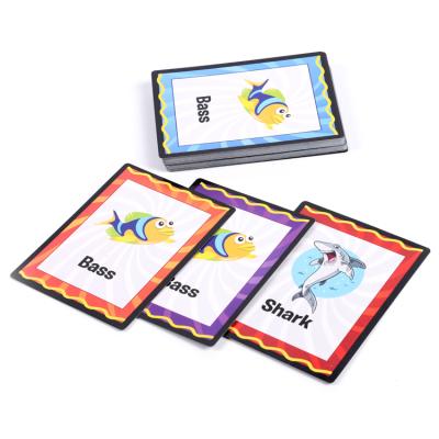 China Educational kids custom playmat paper arabic drink print pokemon flash trading card game for sale