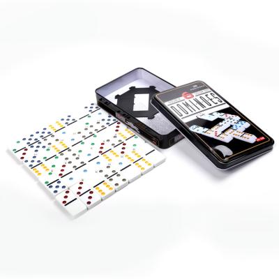 China Cheap Eco - Friendly Custom Design Magnetic Jumbo Craft Sublimation Colored Plastic Dominoes For Kids for sale