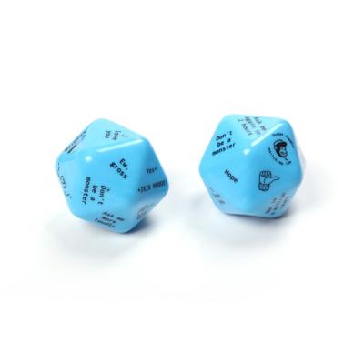 China Eco-friendly Custom Printed Magnetic Polyhedral Plastic Dot Dice For Gambling Games for sale