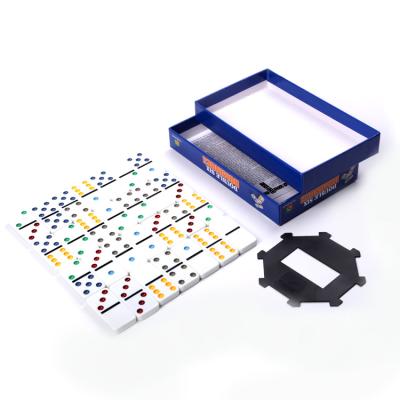 China High quality eco-friendly cardboard box tabletop printer custom domino set plastic tabua domino gathering blocks for sale for sale