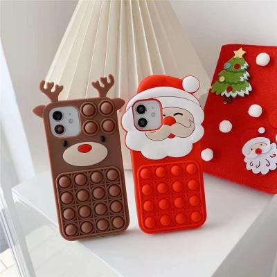 China Fast Delivery Christmas Drop Shipping Anti-fall Case Style Soft Silicone For iPhone 13 Pro Max Phone Cover For iPhone 12 Cell Phone Case for sale