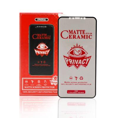 China High Quality MO Full Glue Anti-Privacy Matte Ceramic Anti-scratch Screen Protector Fits iPhone 12 For iphone for sale