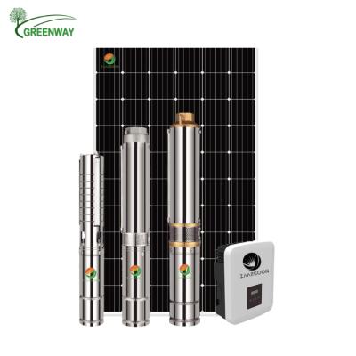 China Drinking Water Treatment 4 Inch 1300W 110V Plastic Impeller Plastic Solar Submersible Pump Brushless Deep Good DC Solar Water Pump Set For Irrigation for sale