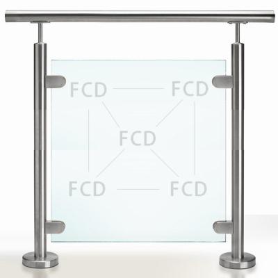 China 3D CAD OEM ODM Easily Compiled Design , Custom Made 304 316 Stainless Steel House Glass Railing Hotel Flange for sale