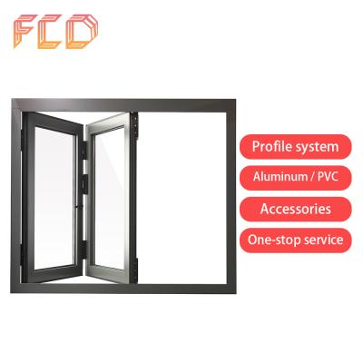 China Quick Folding Screen Delivery Kitchen Bi Glass Plate Bi Fold Aluminum Vertical Folding Window for sale