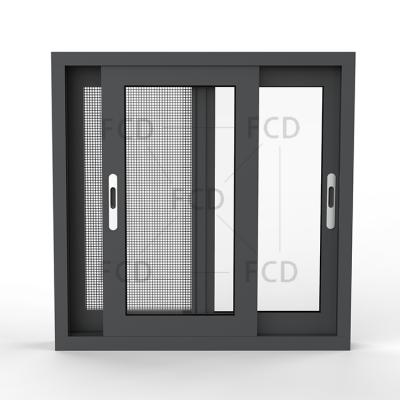 China Sliding High Quality Aluminum Slide Glass Window OEM And ODM Aluminum Profile For Sliding Windows for sale