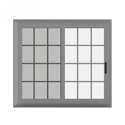 China Magnetic Screen House Aluminum/PVC Commercial Building Architectural Sliding Window Customized Sliding Balcony Window for sale