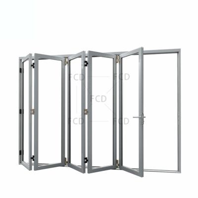 China Easily Compiled OEM 3D ODM CAD Design, Customizable Bifold Accordion Aluminum Folding Door for sale