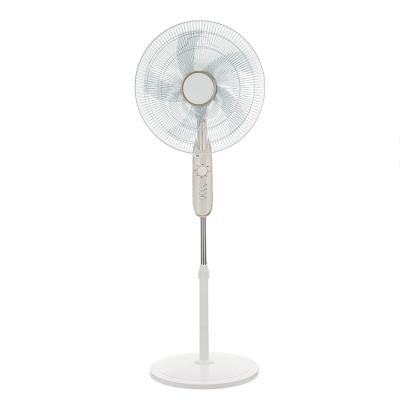 China High Efficiency Household Electric Fan 18 Inch Full Metal Sheet Commercial Stand Fan With Round Base for sale