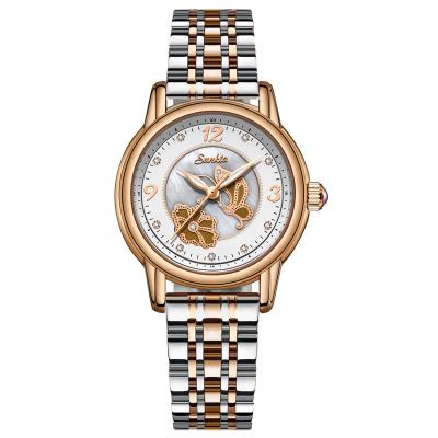 China Unique Designer Roman Scale Dial Wristwatch Ladies Latest 2022 Luxury Sensitive Ladies Watch Brand SUNKTA 6681 Water Resistant LIGE for sale