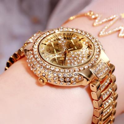 China Women 2020 Gold Wrist Watch Water Resistant Diamond Jewelry Bracelet Luxury Dress Watches Watches Wholesale Bulk for sale