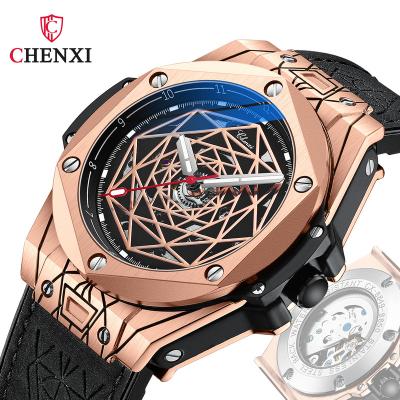 China New CHENXI brand 8850 stylish fresh men's mechanical watch full automatic movement of water resistant 2022 irregular shape fashion for sale