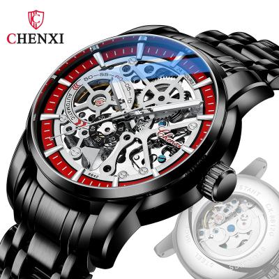 China Luxury Water Resistant Chenxi 8842 Stainless Band Men Automatic Watch Full In Mechanical Watches OEM Skeleton Tourbillon Movement Watch for sale