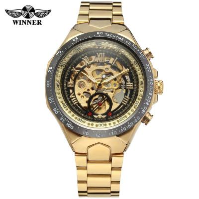 China Wholesale China Water Resistant Watches Online Buying Big Buy Online Men's Automatic Movement Wristwatches Winner 8067M4T8 Mechanical Dial Watch for sale