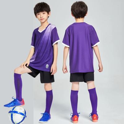 China Sports Workout LCFC Kids Soccer Uniform Suits Boys Short Sleeve Training Uniforms Customized for sale