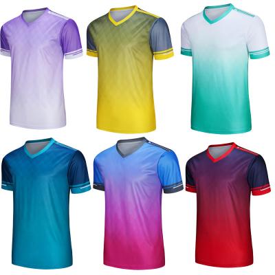 China Adult Sports Workout LCFC Gradient Color Light Panel Competition Sports Training Apparel Children's Soccer Clothing for sale