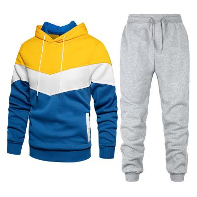 China LCFC Breathable Wholesale Bulk Custom Drop Causal Solid Two Piece Hoodies Set Jogging Empty Suits Sweatsuit Sport Wear Tracksuit For Men for sale