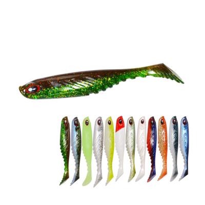 China Realistic LCFC T Tail 75mm/3.2g Life Like Bait Fish Lure 4pcs/bag Fishing Lures Saltwater for sale