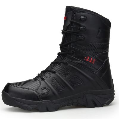 China LCFC Asiaon Black Tactical Army Anti-Skid Boots Good Quality Lace Round Woven Combat Men Round Woven Durable Boots for sale