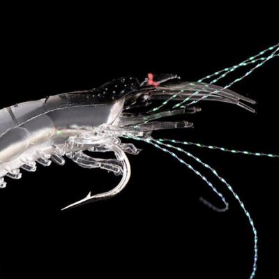 China LCFC Wholesale Realistic High Life Like Soft Bait Shrimp Night Lights Lure Kit Crayfish Lure for sale