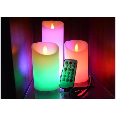 China COLOR CHANGING China Factory Supplier Color Changing LED Candles Lights Remote Control Electronic Flame Candle Swing LED Home Night Light for sale