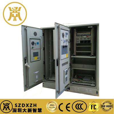 China Steel 2 Compartments Outdoor Power Cabinet electrical Rack Enclosures IP55 1.8M for sale