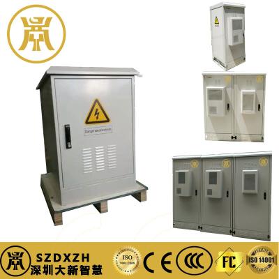 China 1U Front Door Outdoor Telecom Cabinets , Galvanized Steel Industrial Electrical Cabinet for sale