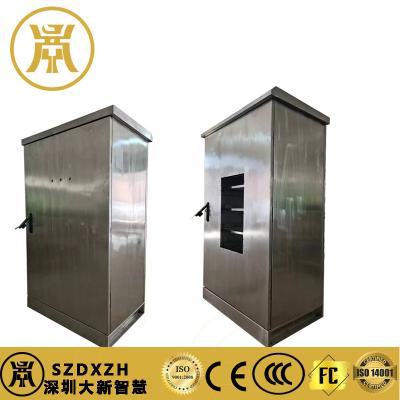 China IP55 2 Compartments Outdoor Power Cabinet With Anti Theft Three Point Lock for sale