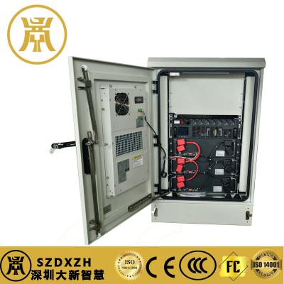 China Mining Site Galvanized Steel Battery Storage Cabinets With UPS And Lithium Battery For Backup for sale